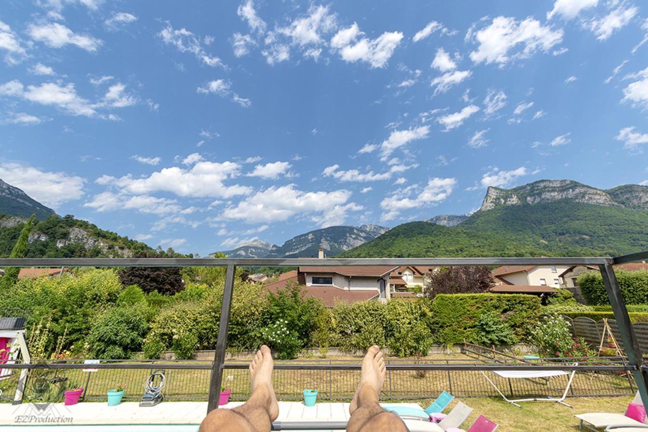 Appartement Lumineux A Voreppe Avec Piscine Екстер'єр фото